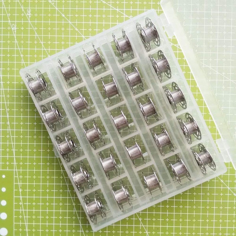 YICBOR 25 Bobbin #0060265000 for Bernina 180 185 190 450 200 640 730e 1000 1001 1630 Sewing Machine (25pcs/box)